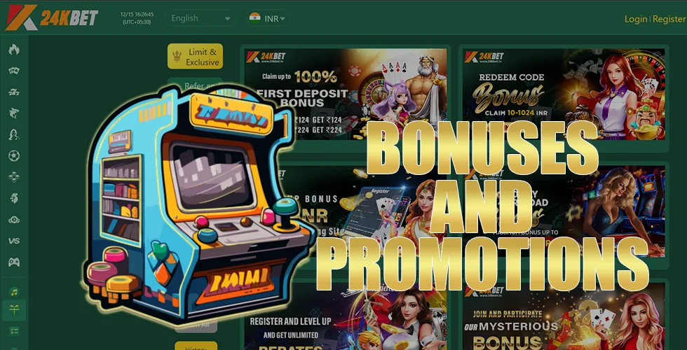 24kbet arcade bonuses and promotions